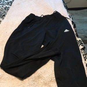 Perfect condition black zippered Adidas warm-ups!
